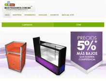 Tablet Screenshot of mostradoresparatiendas.com.mx